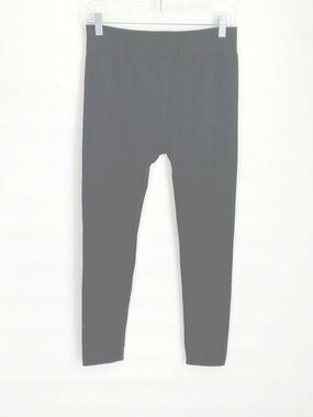 Studio Fleece Black Cable Knit Leggings Size L/XL